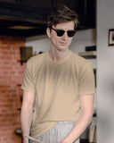Plain Beige Unisex T-shirt