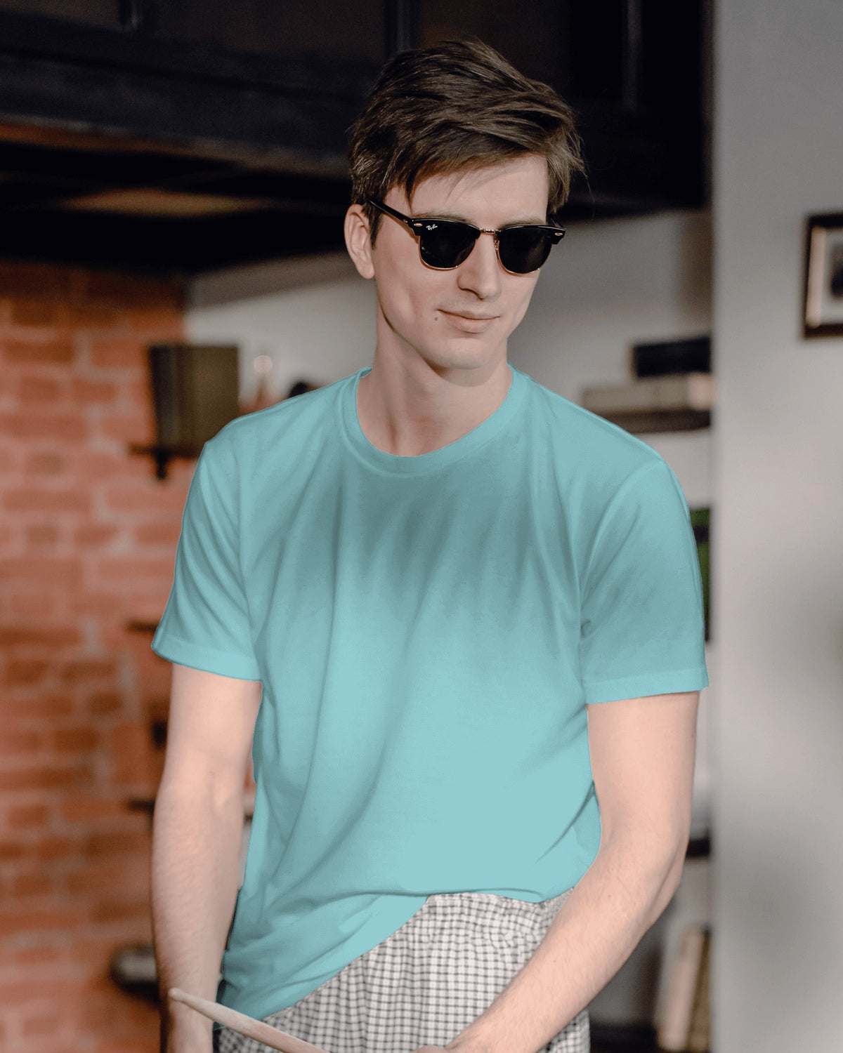 Plain Cyan Unisex T-shirt