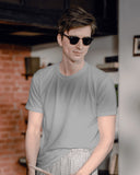 Plain Steel Grey Unisex T-shirt
