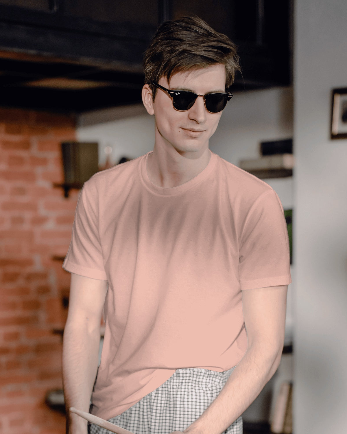 Plain Peach Unisex T-shirt