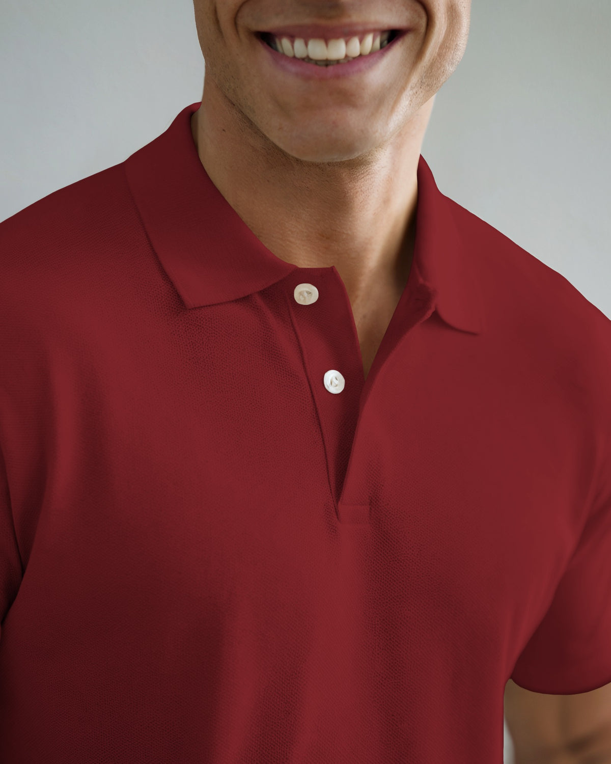 Polo Half Sleeve T-shirt Maroon