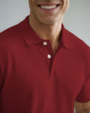 Polo Half Sleeve T-shirt Maroon